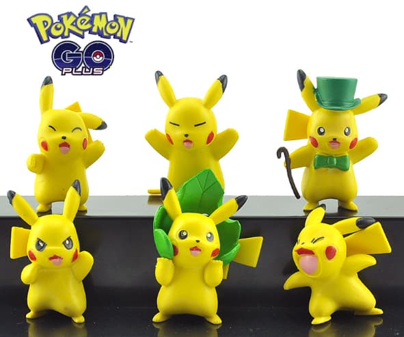 6 Pack Pokemon Pikachu Figurer