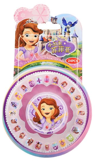 24st Sofia the First nagel klistermärken Nageldekor Stickers