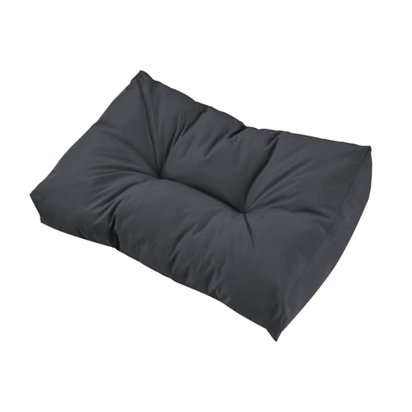 [en.casa]® Rygpude til europallesofa - polstrede puder - DIY møbler - mørkegrå