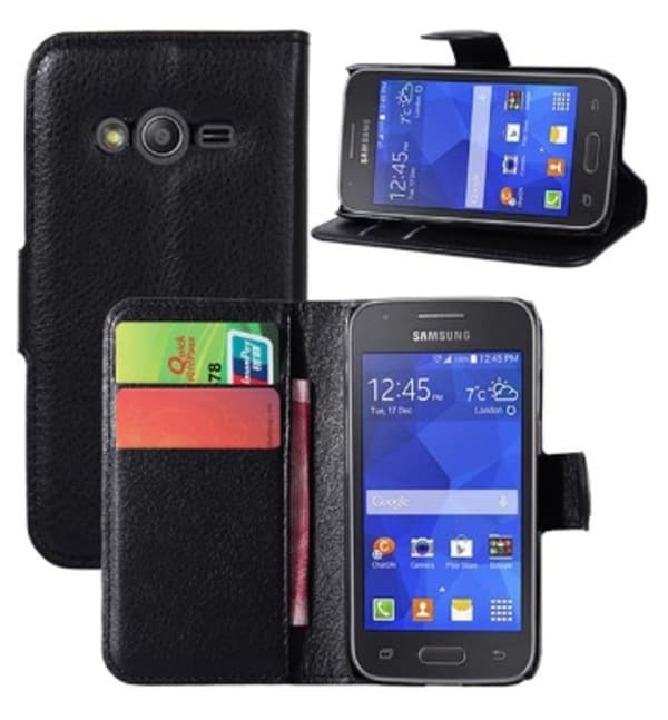 Mobilväska Galaxy Trend 2 Black w/Stand