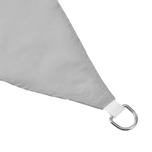 [en.casa]® Soltak-vattenavvisande - fyrkantig 3m x 4m ljusgrå