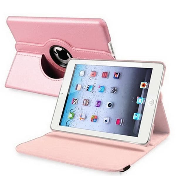 Läderfodral Ipad Mini / Mini Retina Roterande 360° - Ljusrosa