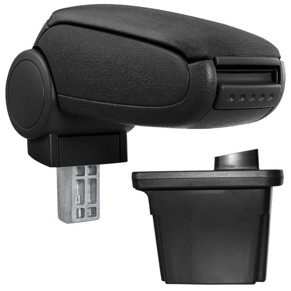 [pro.tec]® Armstöd till Hyundai i30 (2007-2012) med integrerat fack - textil - svart