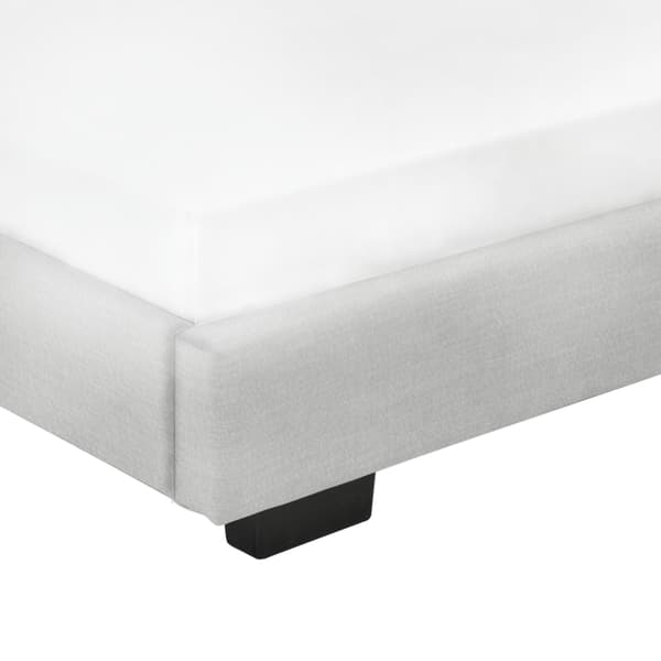 Corium® Klädd sängstomme Linnéa inkl. ribbotten-200x90cm-MDF-konstläder-vit