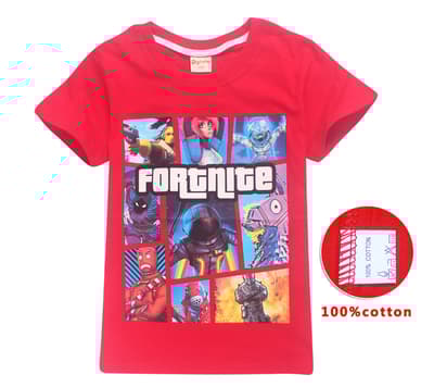 Fortnite T-Shirt för Barn Size- 160 Röd å (Modell 8391)