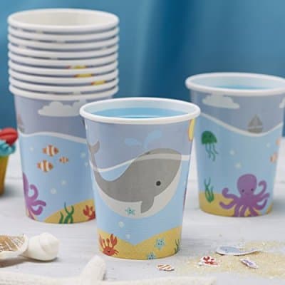 Pappmuggar – Sea Friends - 8-Pack