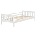 Miniatyrbild 2 av 6: [en.casa]® Barn / Junior sängstomme Nuuk med ribbotten-168x90x52cm-furu-vit-max.belastning:70 kg