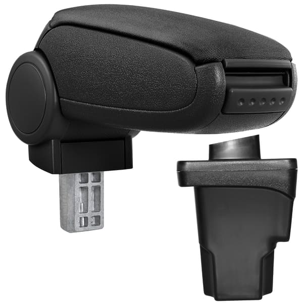 [pro.tec]® Armstöd till Seat Leon III 5F med integrerat fack - textil - svart