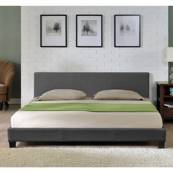 Corium® Kontinentalsäng Sandefjord - textil - (140 x 200 cm) - mörkgrå