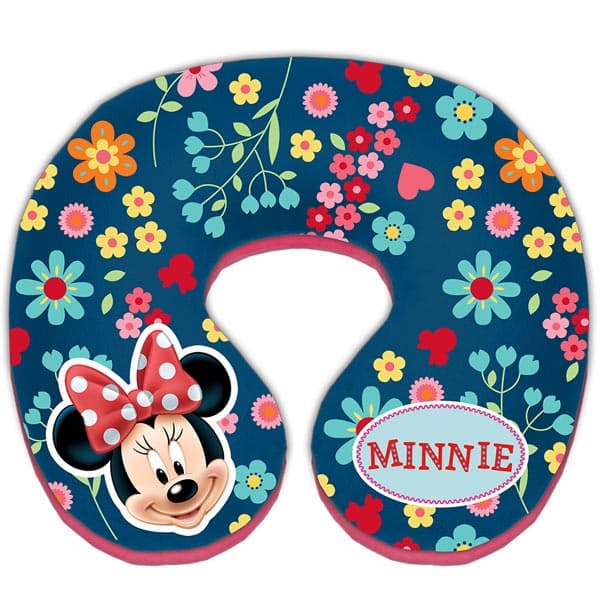 Disney Mimmi Pigg - Nackkudde, Resekudde - Blommor