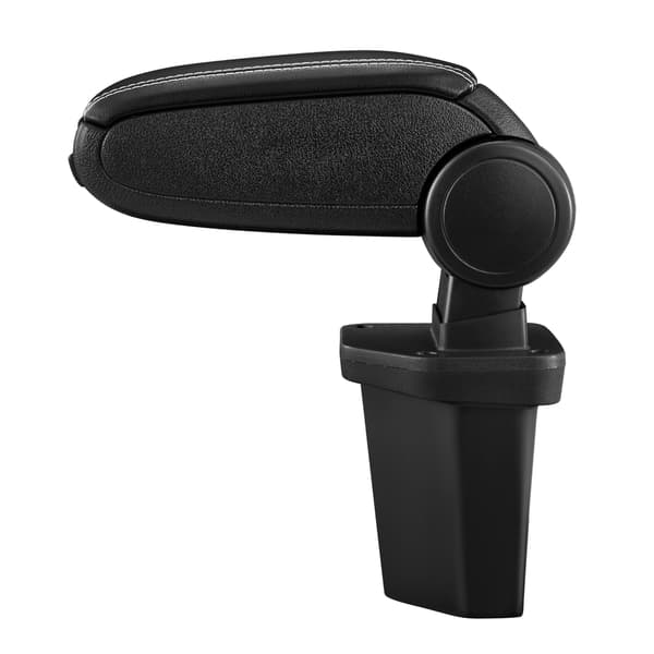 [pro.tec]® Armlæn til Hyundai I20 Generation 2 (GB, 2014- før facelift) - kunstlæder - sort med hvid søm