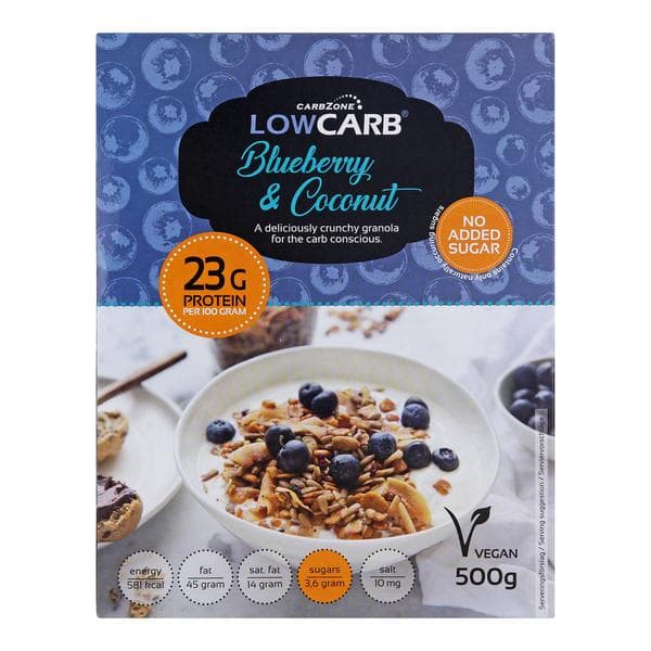 2 PACK - Low Carb Crunchy Protein Granola - Blueberry