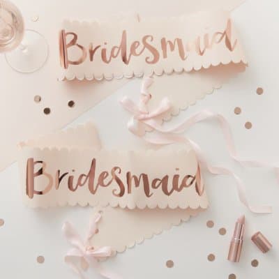 Sash Bridesmaid - 2-pack