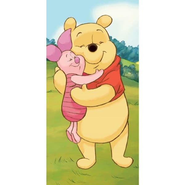 Disney Nalle Puh Badlakan Handduk 140x70cm