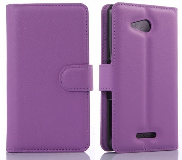 Mobilväska Xperia E4G Purple w/Stand