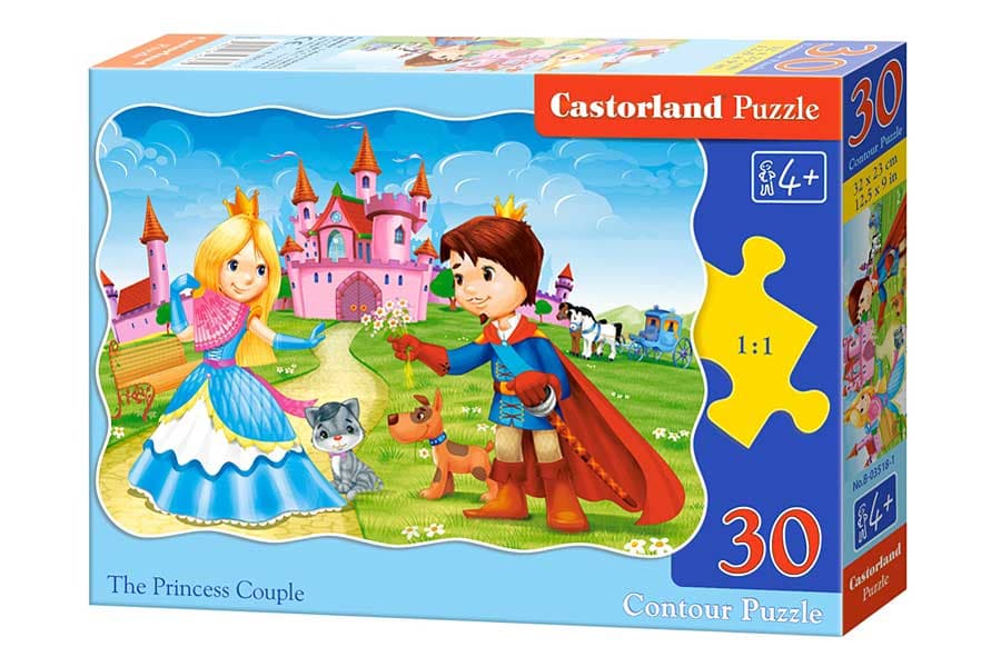 Castorland Pussel - Prinsessan & hennes prins, 30 Bitar