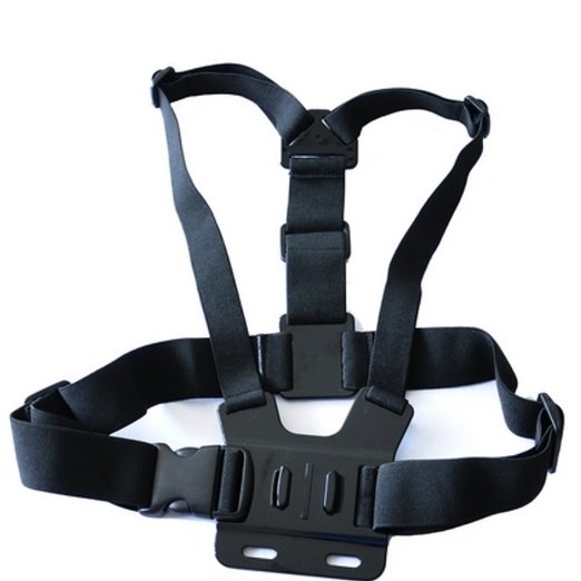 Kamera brystrem tilbehør til GoPro Hero 2 3 3+ 4 4+ sort