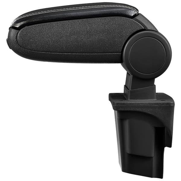 [pro.tec]® Armlæn til Seat Leon 1P (2005–2012) - kunstlæder - sort med hvid søm