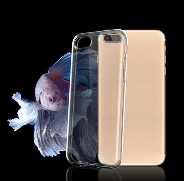 Transparent TPU skal +2st skärmskydd till iPhone 6/6S+