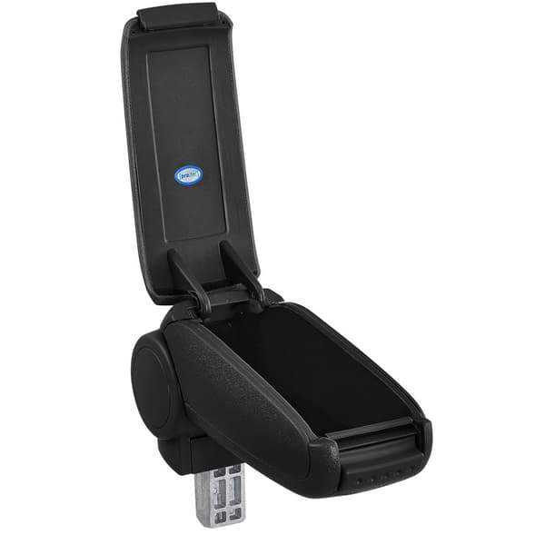 [pro.tec]® Armlæn til Seat Leon III 5F (2012-) - kunstlæder - sort med rød søm