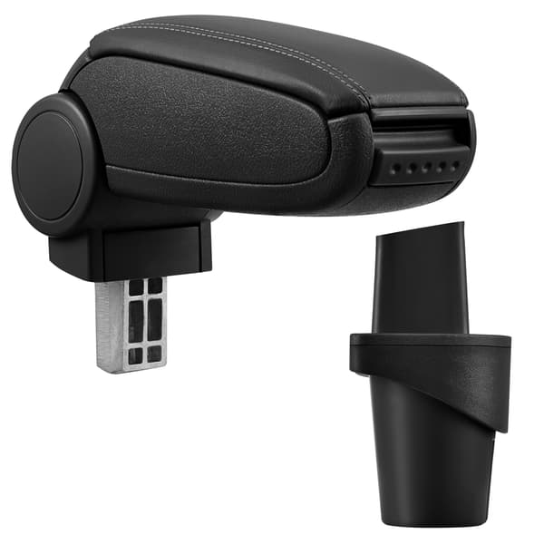 [pro.tec]® Armlæn til Volkswagen Touran (2003-) / Volkswagen Caddy Generation 3 (2003-) 2K - kunstlæder - sort