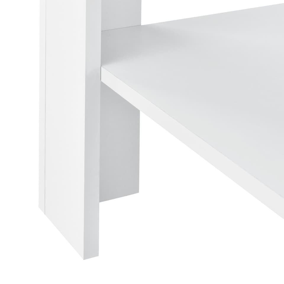 [en.casa]® Sofabord Nice - 60x60x40cm - MDF - hvid