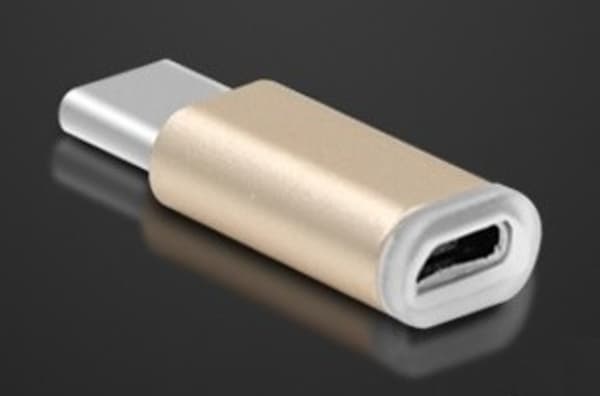 Adapter Micro USB Till USB (Typ C) Guld