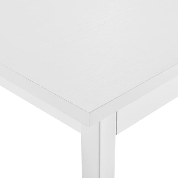 [en.casa]® Avesta Matbord och 6 stolar-140x60x75cm-vit