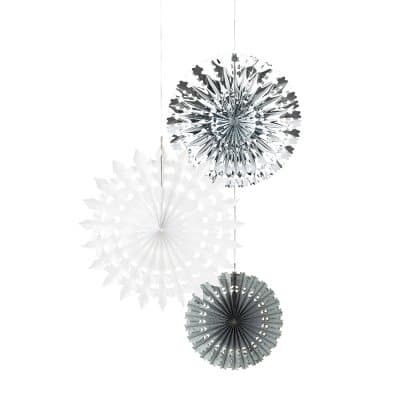 Takdekorationer Snöflingor Metallics