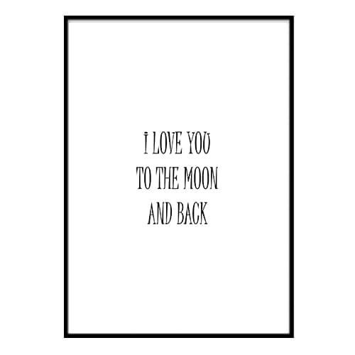 LOVE YOU TO THE MOON POSTER