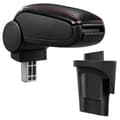 Miniatyrbillede 1 af 6: [pro.tec]® Armlæn til Seat Leon 1P (2005–2012) - kunstlæder - sort med rød søm