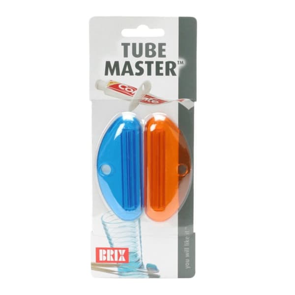 Brix Tandkrämsklämmor blå/orange 2 st