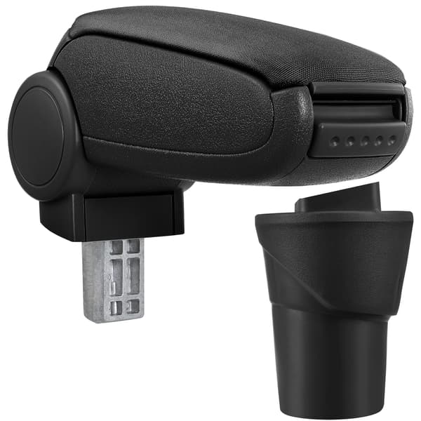 [pro.tec]® Armlæn til Nissan Micra K13 (2010-) - tekstil - sort