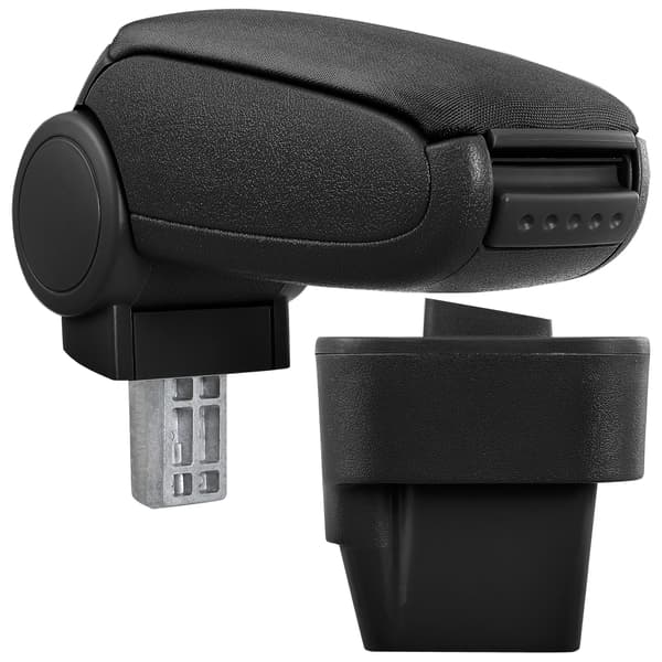 [pro.tec]® Automallikohtainen keskikäsinoja Opel Astra H 2004–2013 - keskikäsinoja - säilytystilalla - kangaspäällinen - musta