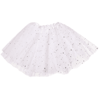 kjol Glittertutu - Barn - Vit 3-6 år