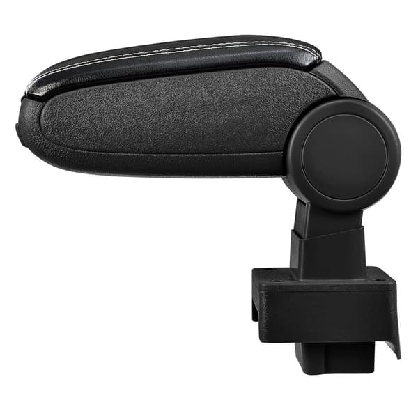 [pro.tec]® Armlæn til Audi 80 B3 / B4 (1986-1995) Audi 80 Cabrio (1991–2000) Audi 90 (1987–1991) - kunstlæder - sort med hvid søm