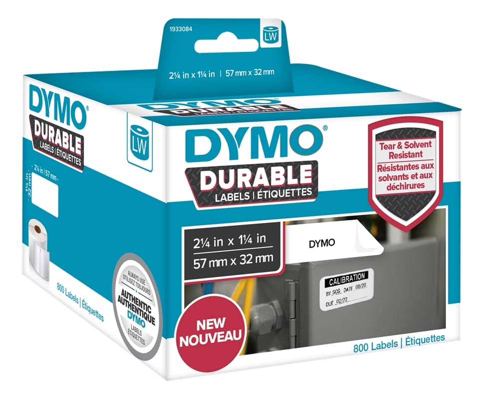 DYMO LW Durable medium monikäyttöetikettejä 57mm x 32mm, 800 kpl