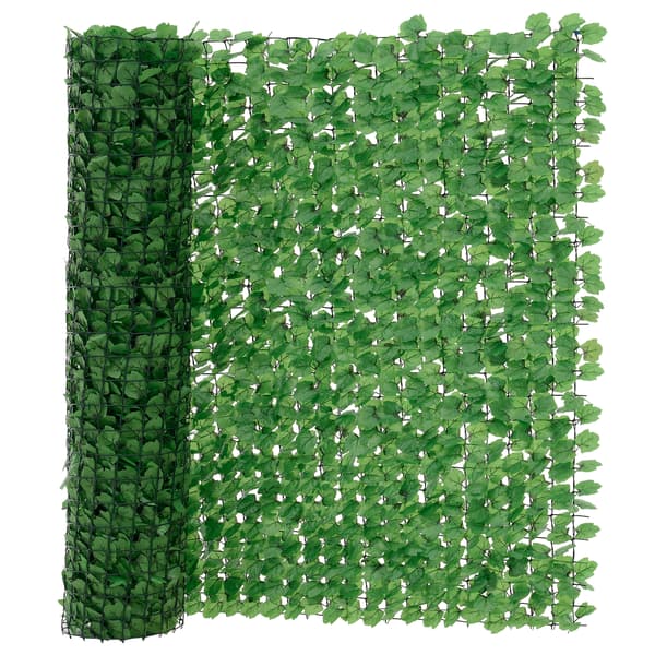 [neu.haus]® Trådhegn - trådnæt med plastik blade - jerntråd - 300x150cm