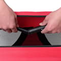 Miniatyrbild 5 av 6: [pro.tec]® Transportväska för hund-Hundtransportbox-ihopfällbar-M-60x42x42cm-Röd