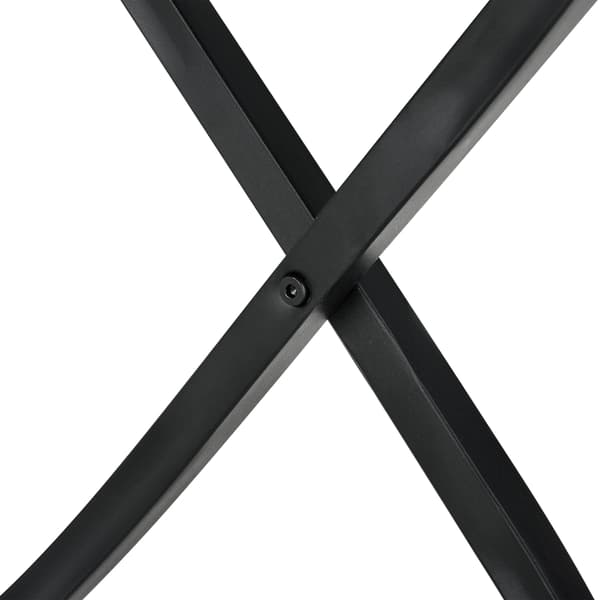 [en.casa] Sofabord Sidebord Lumsden - 61x59cm - metal/spånplade - rund - sort/træ optik