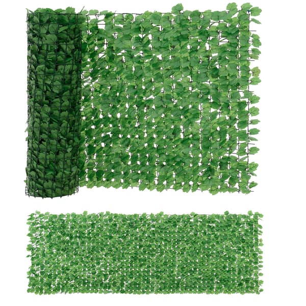 [neu.haus]® Trådhegn - trådnæt med plastik blade - jerntråd - 300x150cm