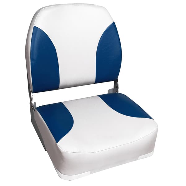 [pro.tec]® Foldelig bådstol sæt - 2 stk. - 41,5x39x51cm - blå/hvid