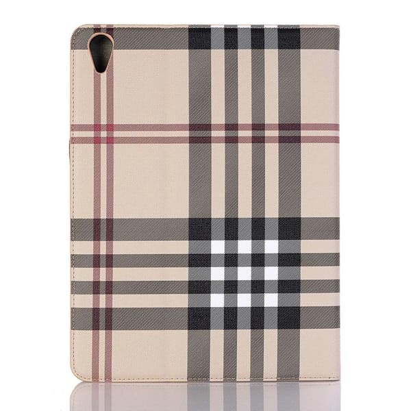 Plånboksfodral iPad Pro 11" (2018) - Tartan/Rutmönster Beige