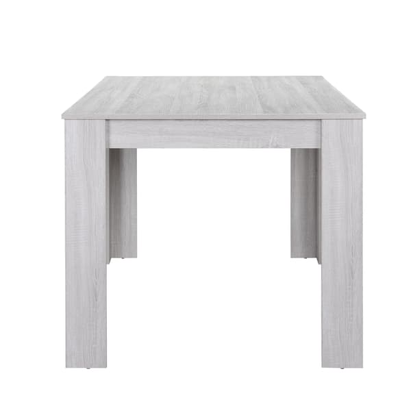 [en.casa]® Eleganttinen tammi ruokapöytä - 140 x 90 cm - tammi (valkoinen)