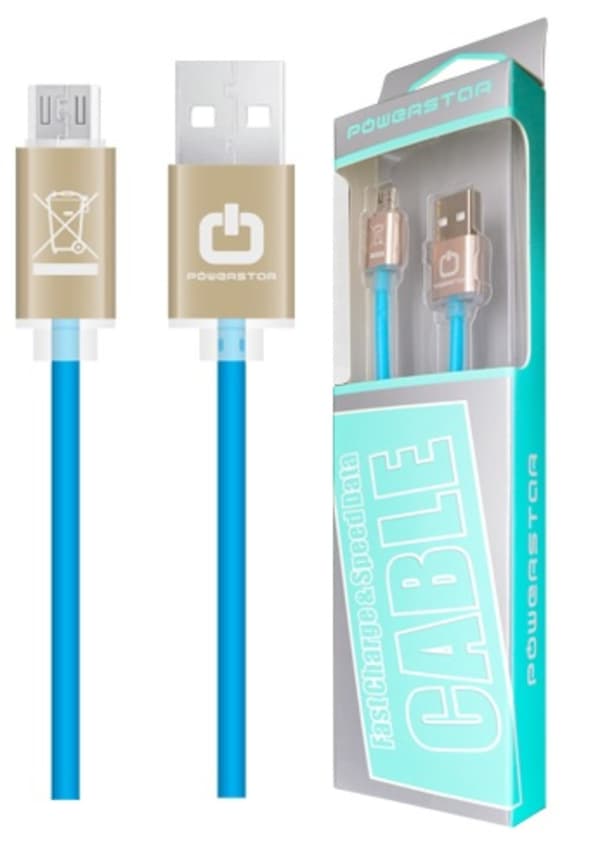 USB Kabel Micro USB (1 Meter) Blue