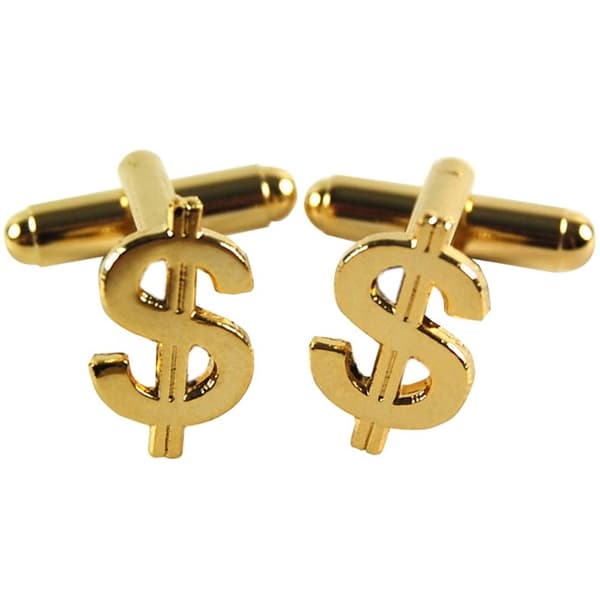 Manschettknappar 2-pack - Dollar Sign