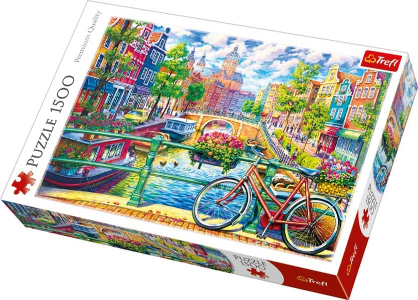Trefl Pussel - Kanal i Amsterdam 1500 Bitar