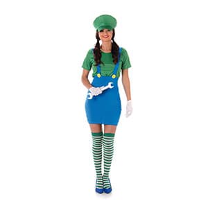Super Mario Luigi Maskeraddräkt