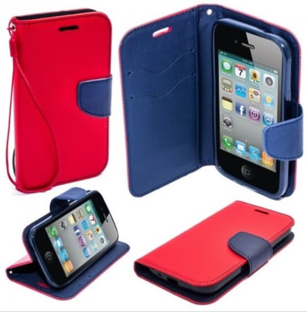 Mobilväska iphone X ECO Red/Navy