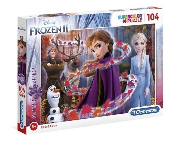 Bild av Disney Frost 2 Glitter pussel 104 Bitar
